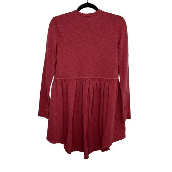 Anthropologie T.LA Oversized Red Open Front Cardigan Sweater Size XS - Picture 4 of 12